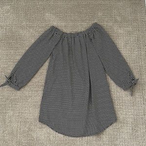 Express polka dot dress